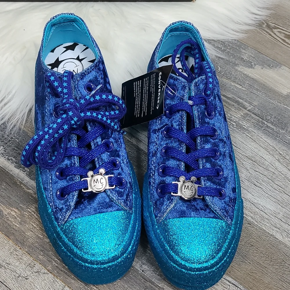 NWT Miley Cyrus x Converse Chuck Taylor Platform Ox - Blue Velvet - Sz 5.5 - Picture 5 of 13